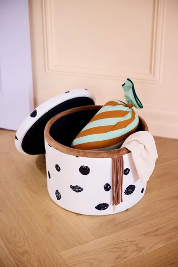 Pippi pouf with storage Ø40x30.5 cm - Multi - Kid's Concept