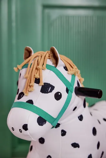 Pippi rocking horse - White-black - Kid's Concept