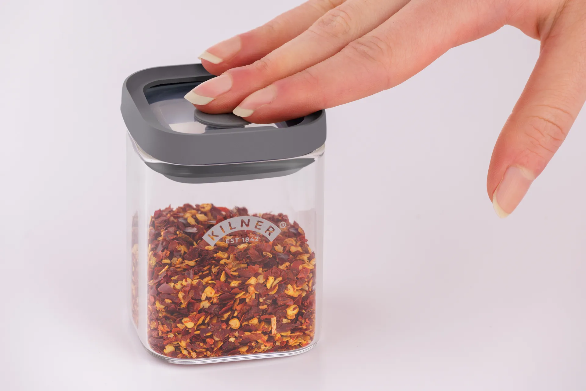 Kilner FRESH spice jars, Clear-grey, 4-pack, 160 ml Kilner