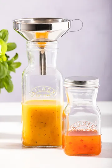 Kilner juice and sauce bottle - Clear-stainless steel, 1 L - Kilner