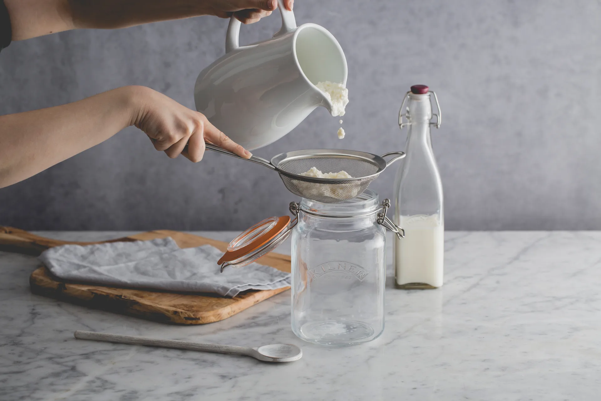 Kilner square clip top jar, Clear, 1.5 L Kilner