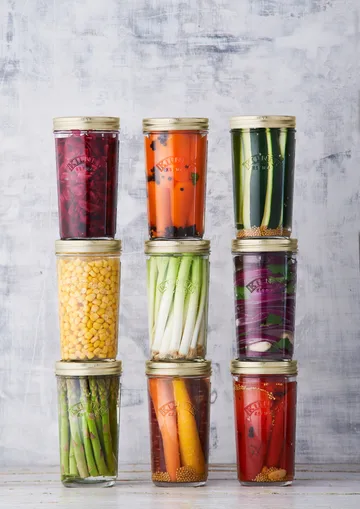 Kilner WIDE preserving jar - Clear-gold, 0.5 L - Kilner