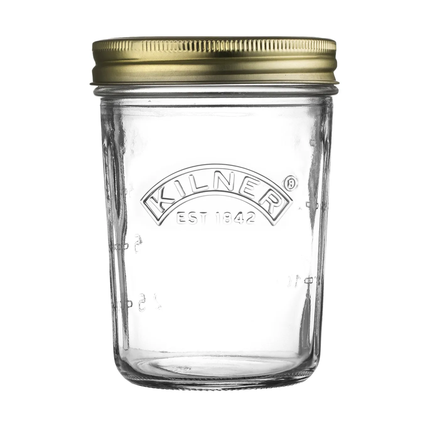 Kilner WIDE preserving jar, Clear-gold, 350 ml Kilner