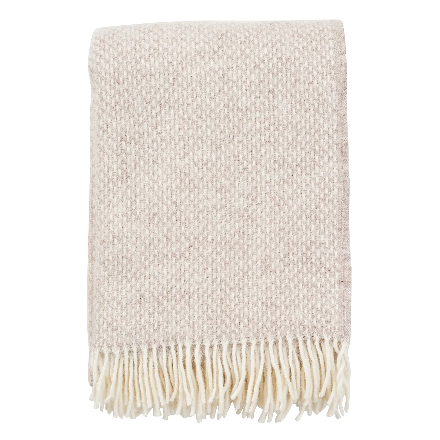 Preppy throw, beige melange Klippan Yllefabrik