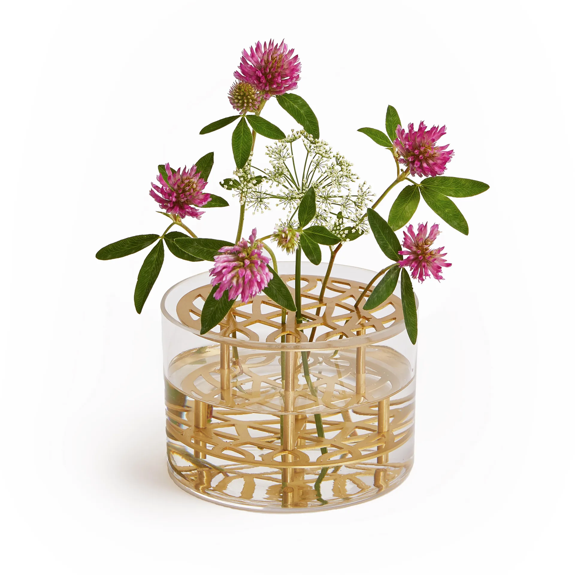 Äng vase, small, brass KLONG