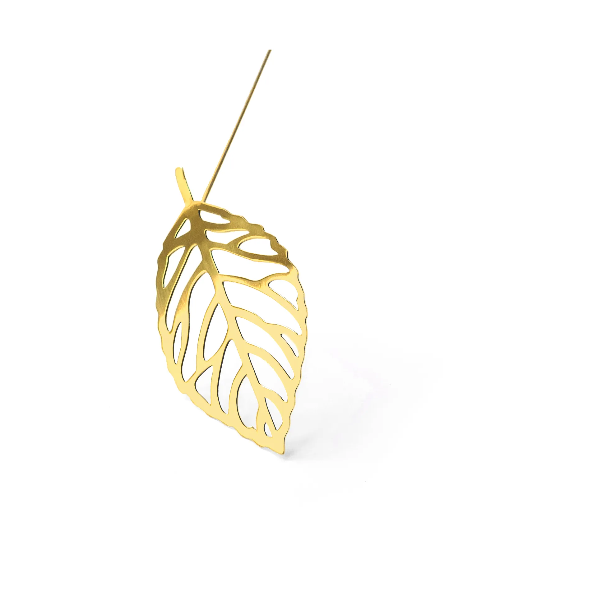 Brass leaves decoration 2-pack, Wood KLONG