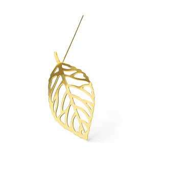 Brass leaves decoration 2-pack - Wood - KLONG