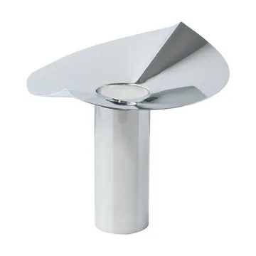 Löv vase-candle holder - Stainless steel, 22.5 cm - KLONG