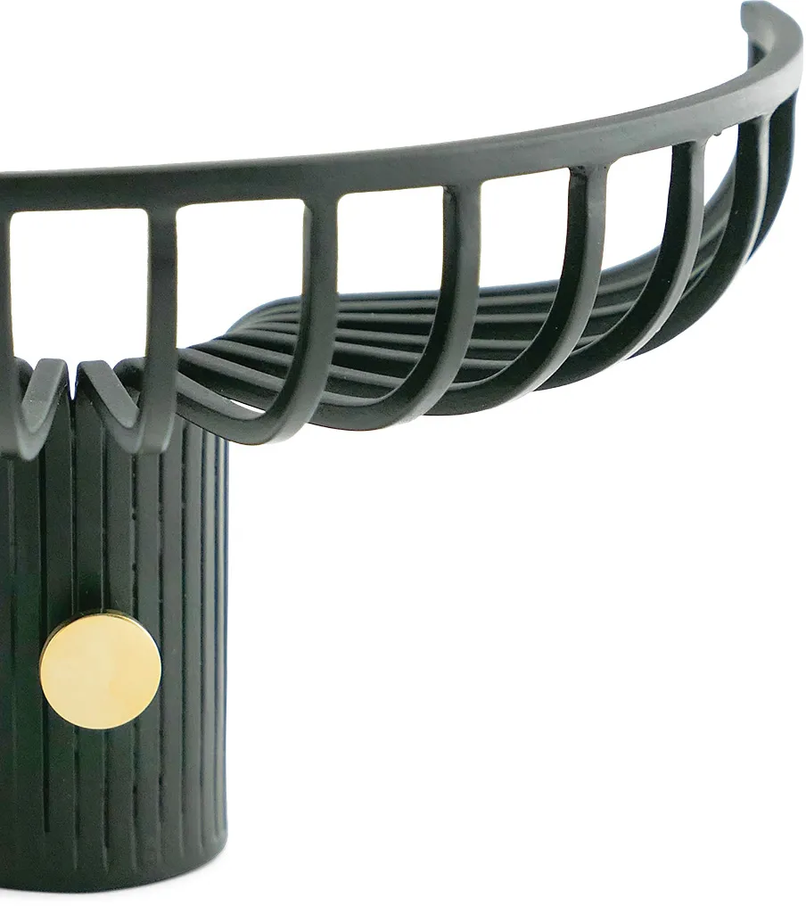 Lunett objects hat rack with hook, Black KLONG