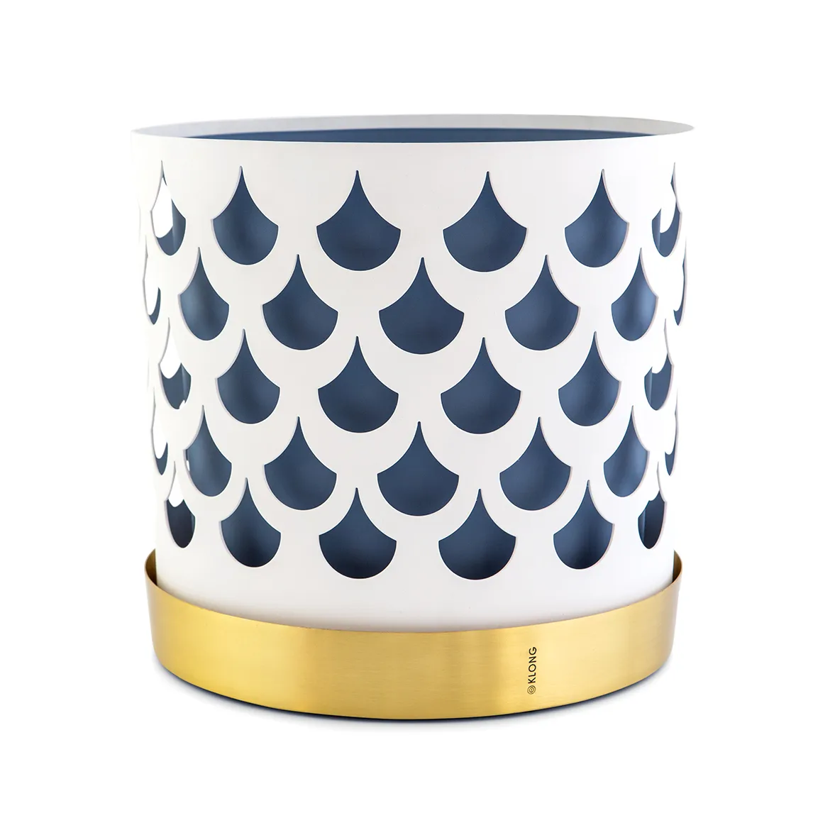 Trio flower pot drop large Ø28 cm, white KLONG