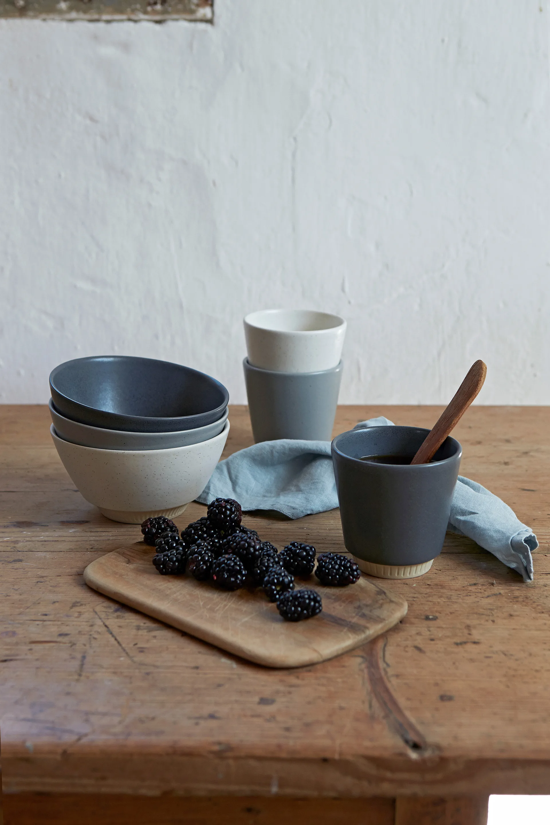 Colorit bowl Ø14 cm, Dark grey Knabstrup Keramik