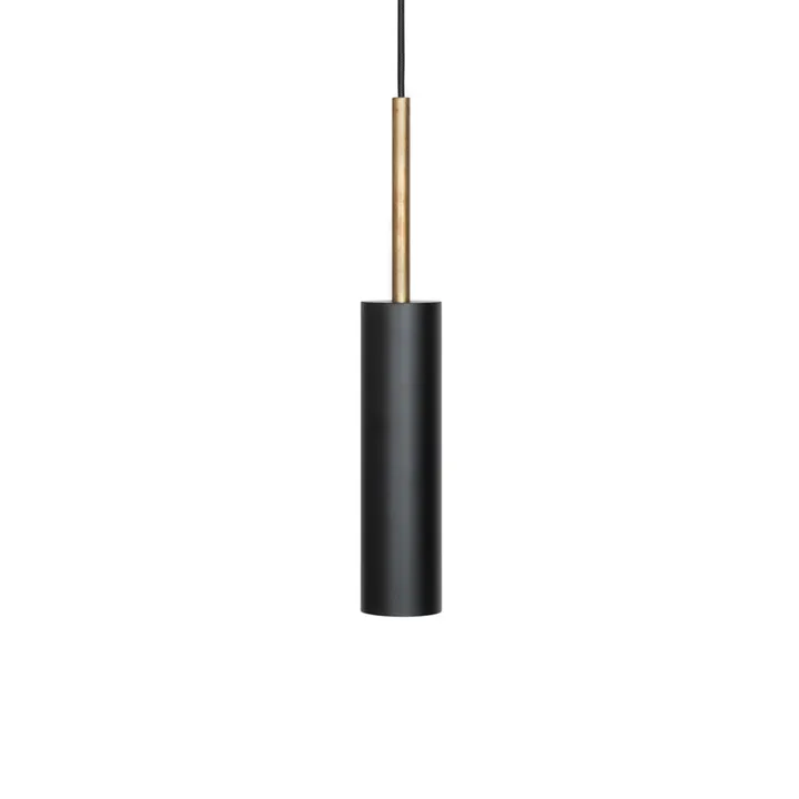 Stav pendant XL - Black/raw brass - Konsthantverk