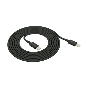 Kord USB-C to USB-C charging cable 1,8 m - Black - Kord