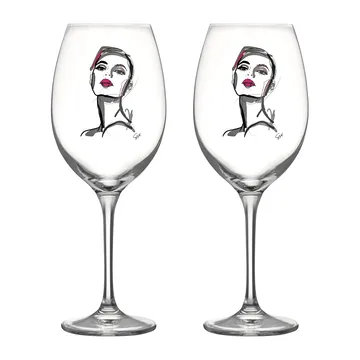 All about you wine glass 52 cl 2 pack - Hold you - Kosta Boda