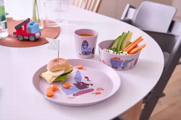 Connect children's dinnerware 3 pieces - Trucks - Koziol