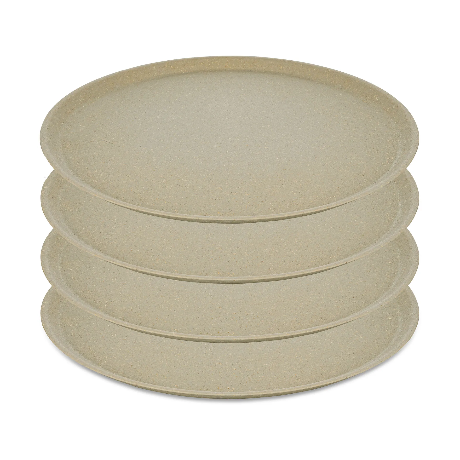 Connect plate Ø25.5 cm 4-pack, Natural desert sand Koziol