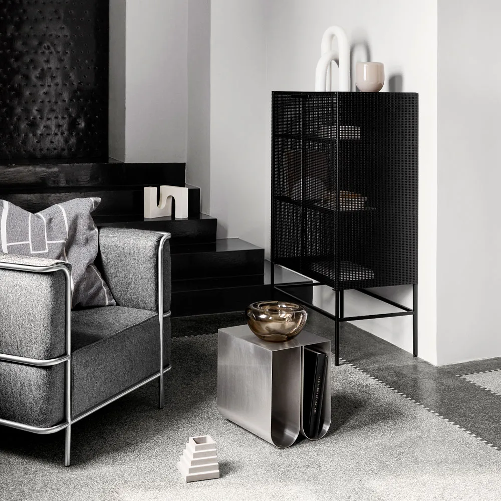 Grid cabinet, Black Kristina Dam Studio