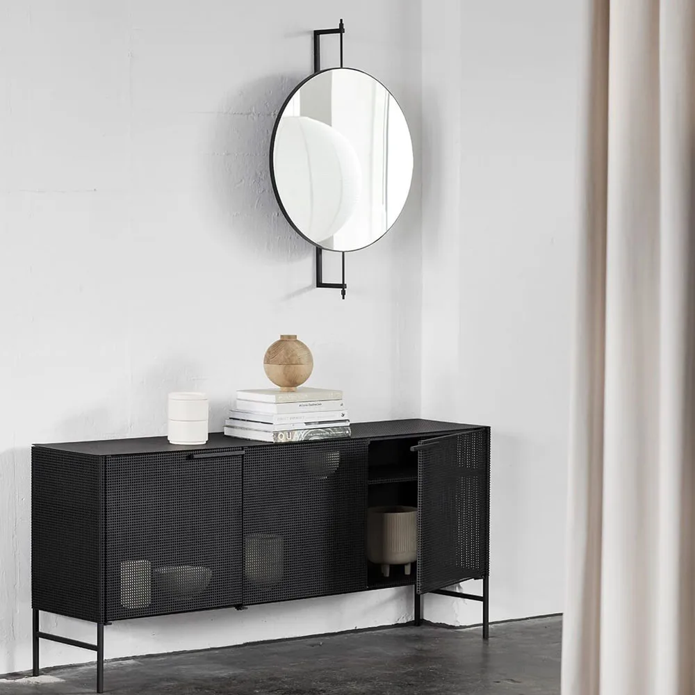 Rotating mirror, Black Kristina Dam Studio