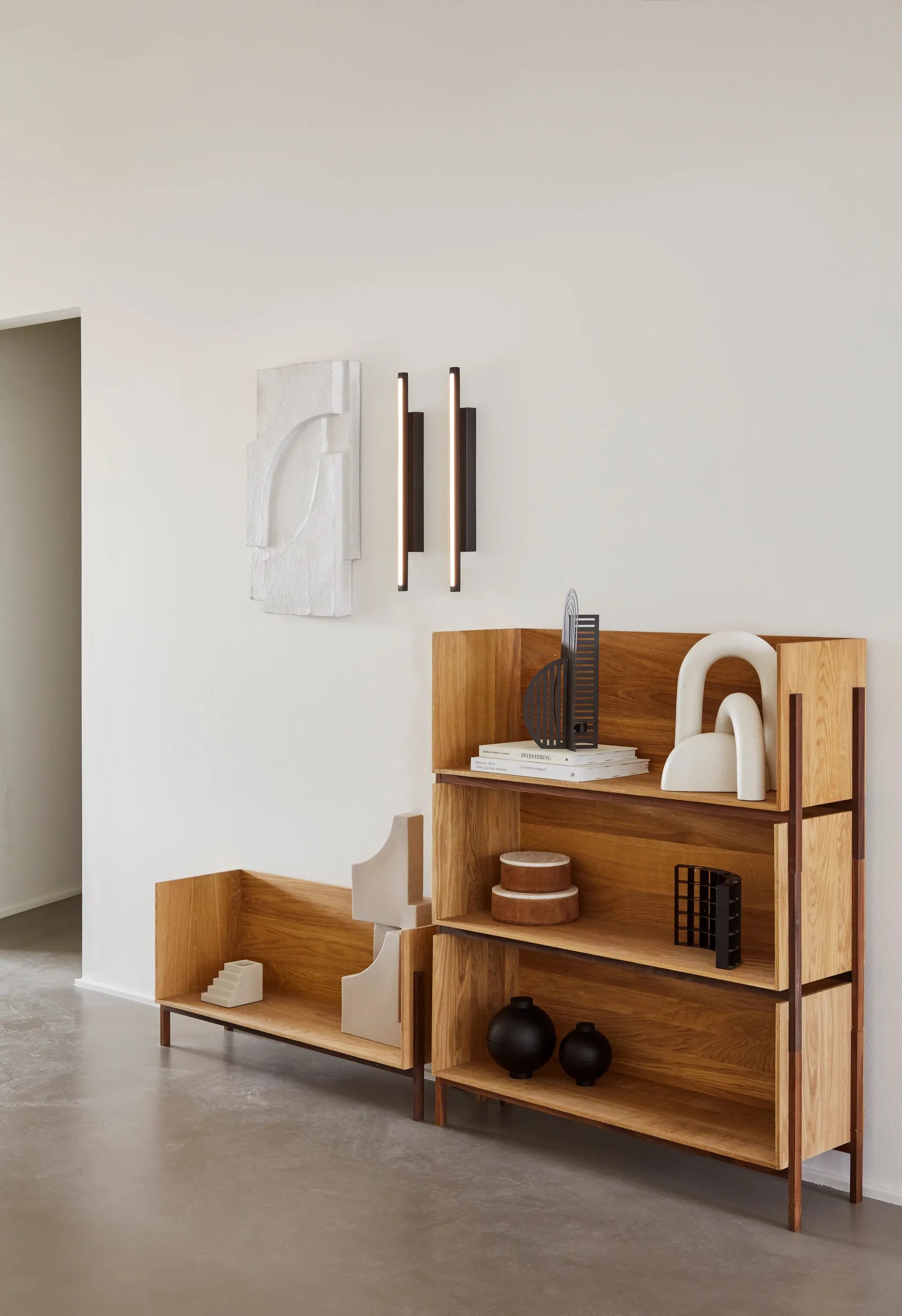 Serif Relief wall decoration M, Off white Kristina Dam Studio
