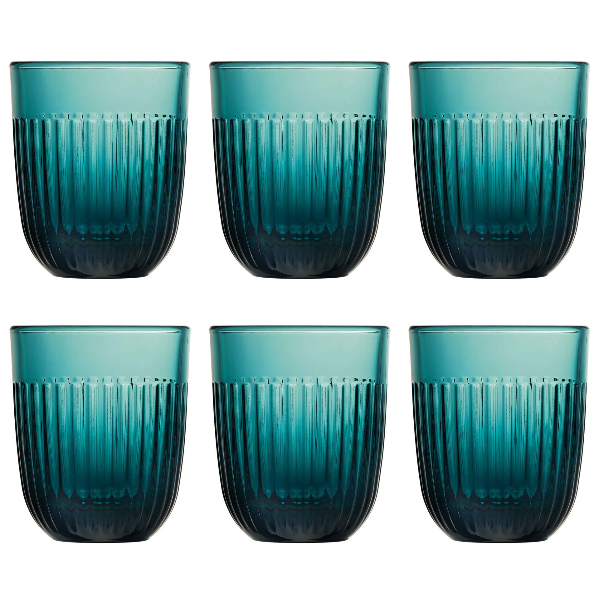 Ouessant water glass 29 cl 6-pack, Dark blue La Rochère