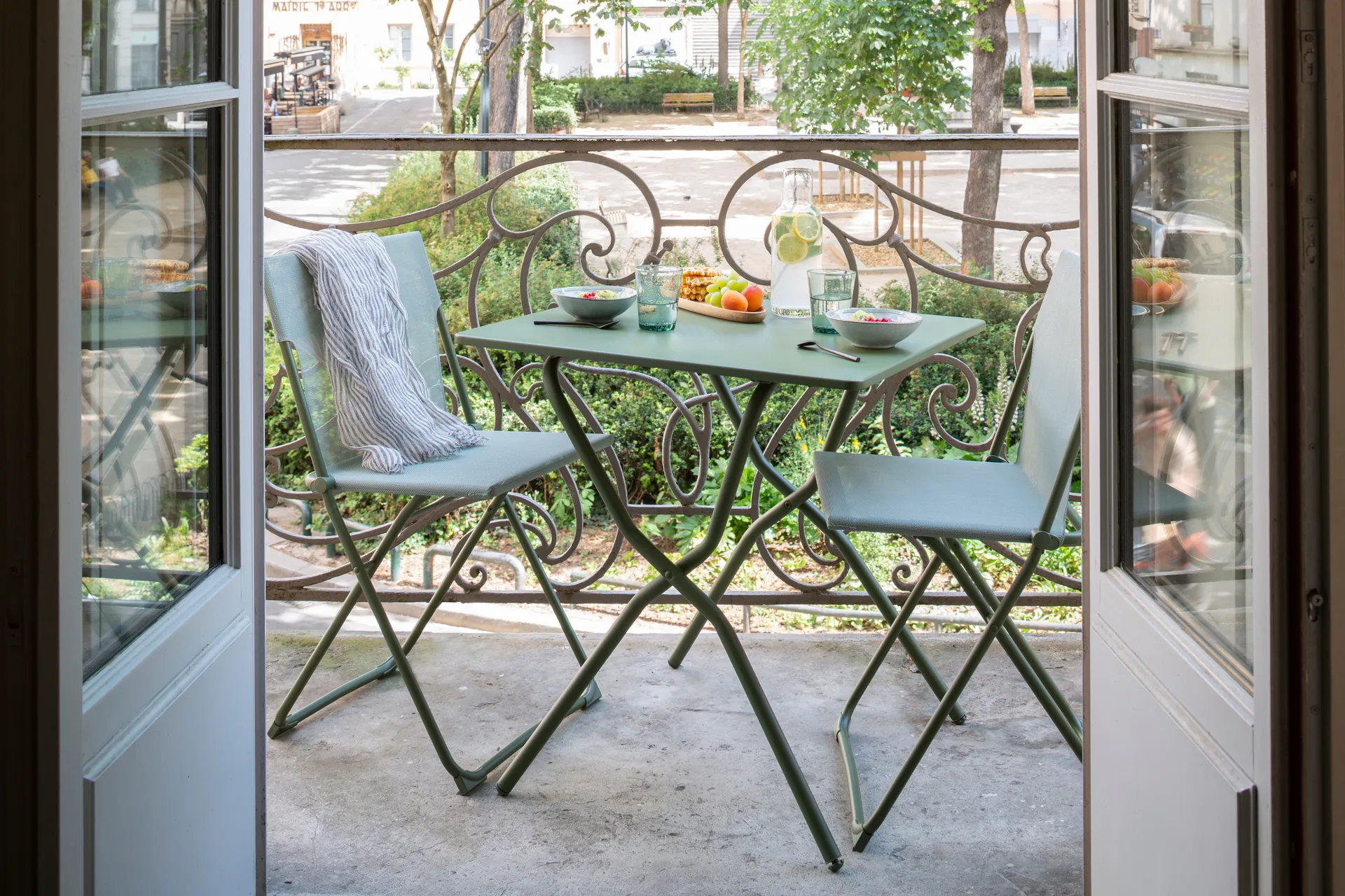 Balcony table, Moss/green Lafuma