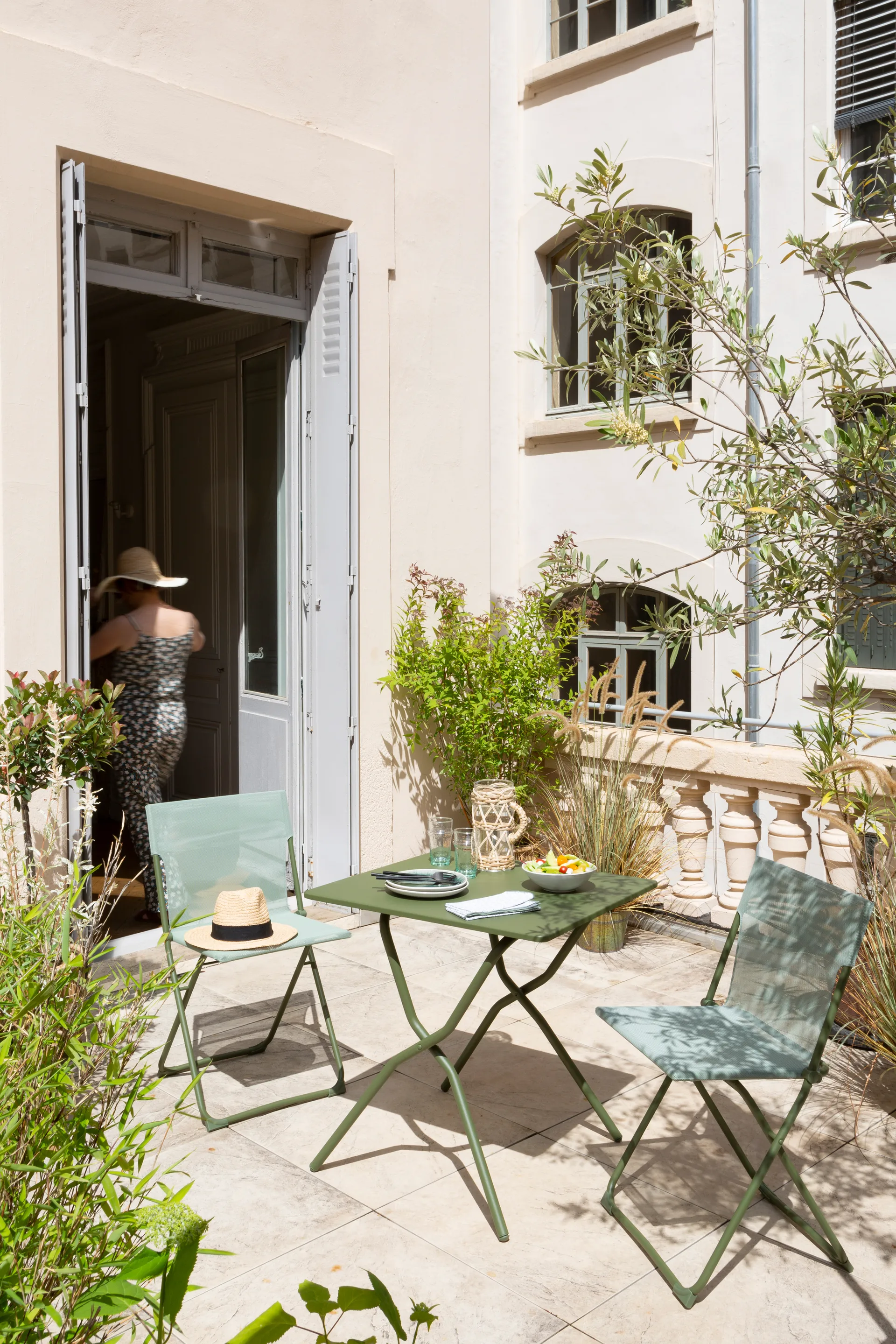Balcony table, Moss/green Lafuma