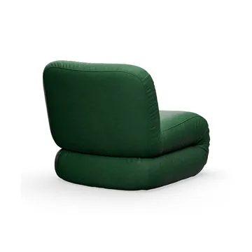 Bau armchair - Divina melange dark green, straight - Lammhults