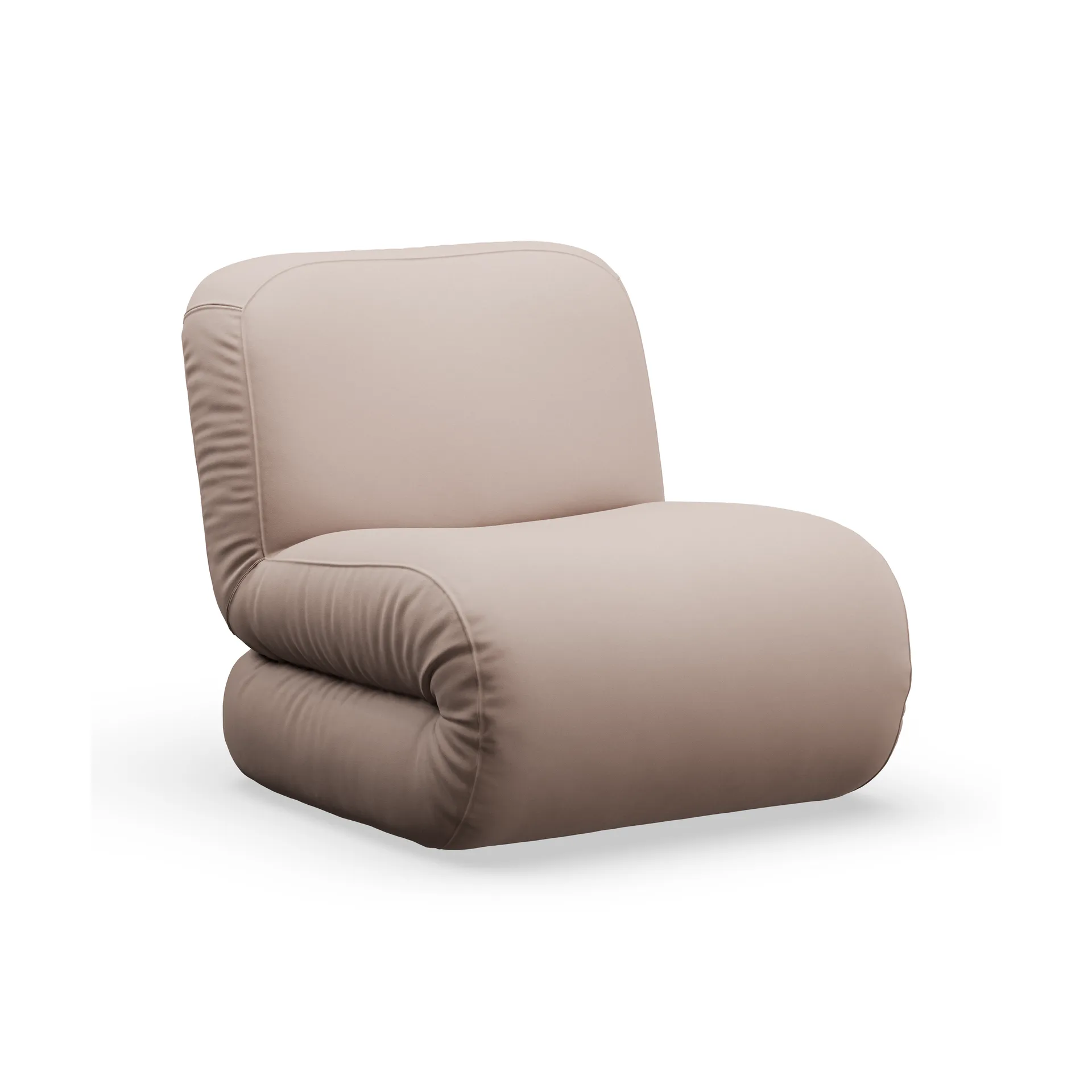 Bau armchair, Megan Sand, straight Lammhults