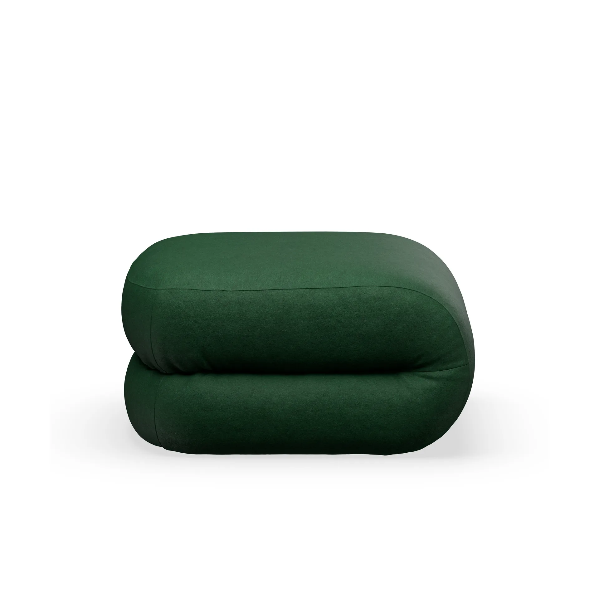 Bau footstool, Divina melange dark green Lammhults