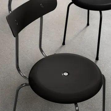 Stool plus chair - Black-chromed frame - Lammhults
