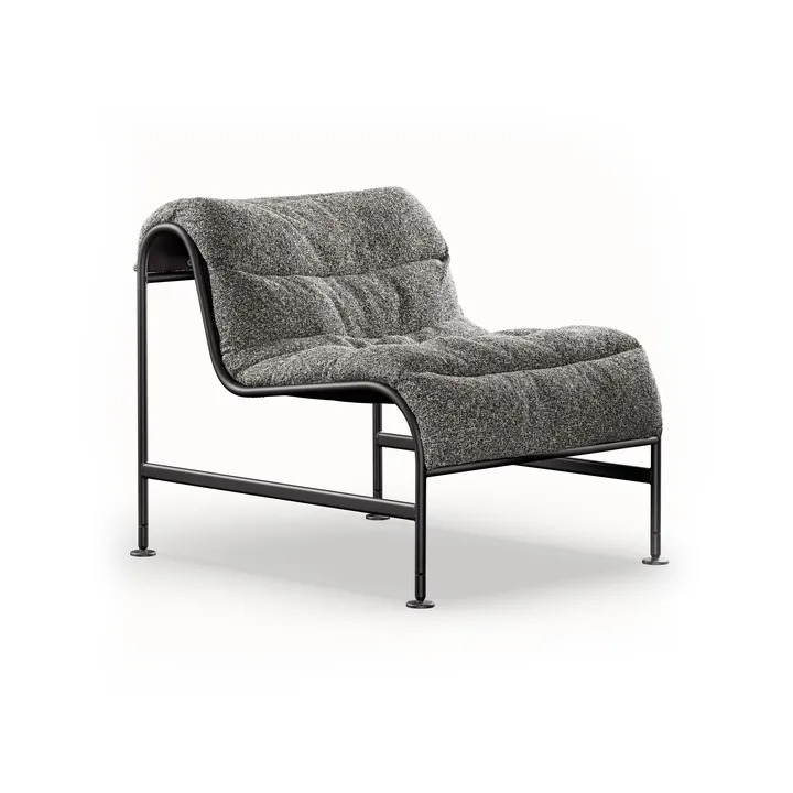 Sunny armchair - Zero Black–matte black frame - Lammhults