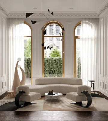 Birch wool rug - 200x300 cm - Layered