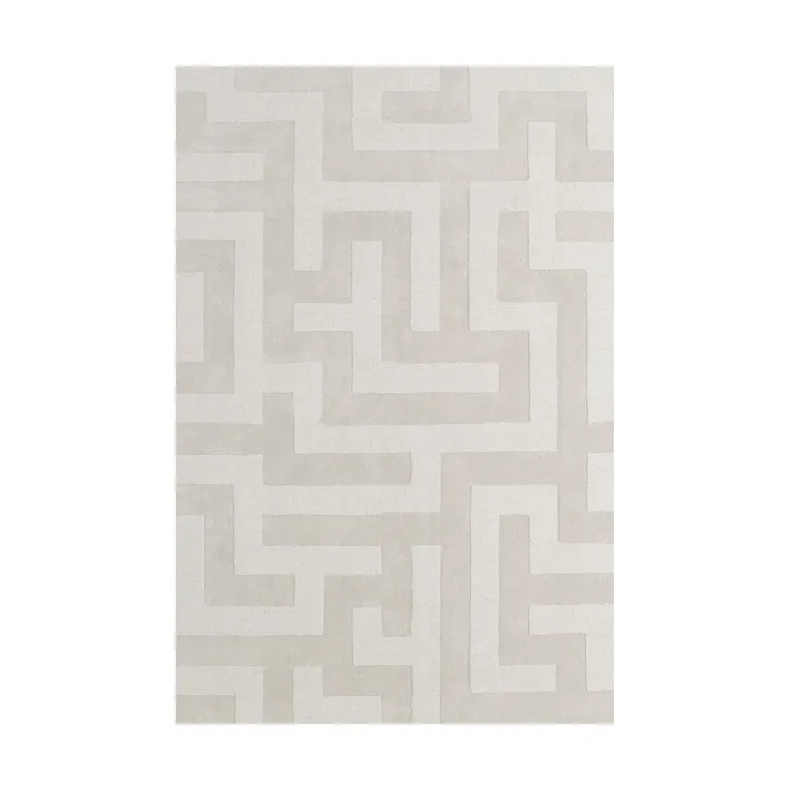 Byzantine grande wool carpet - Light oatmeal, 200x300 cm - Layered
