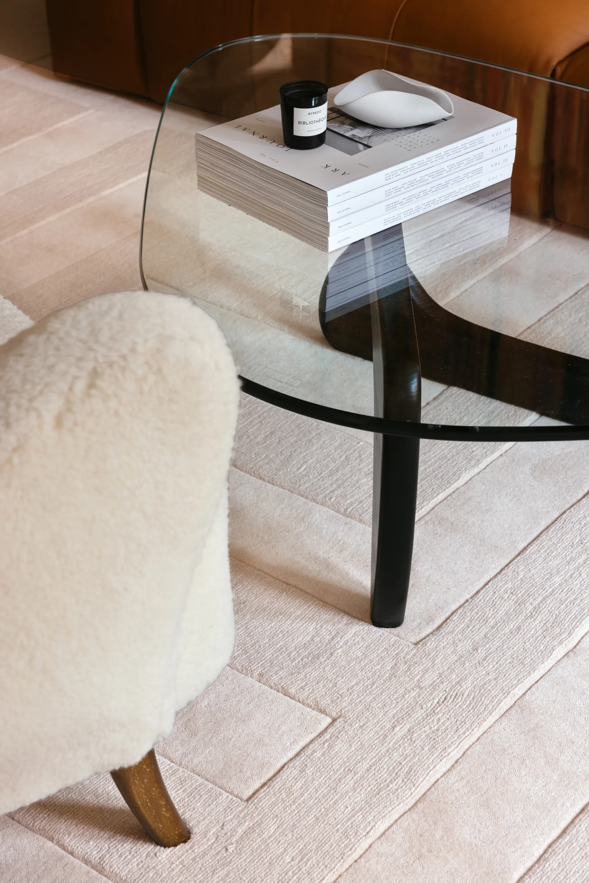 Byzantine grande wool carpet, Light oatmeal, 300x400 cm Layered
