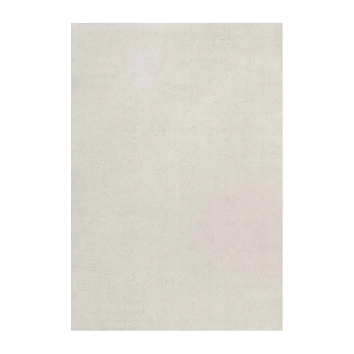 Classic solid wool carpet 250x350 cm - Bone white - Layered