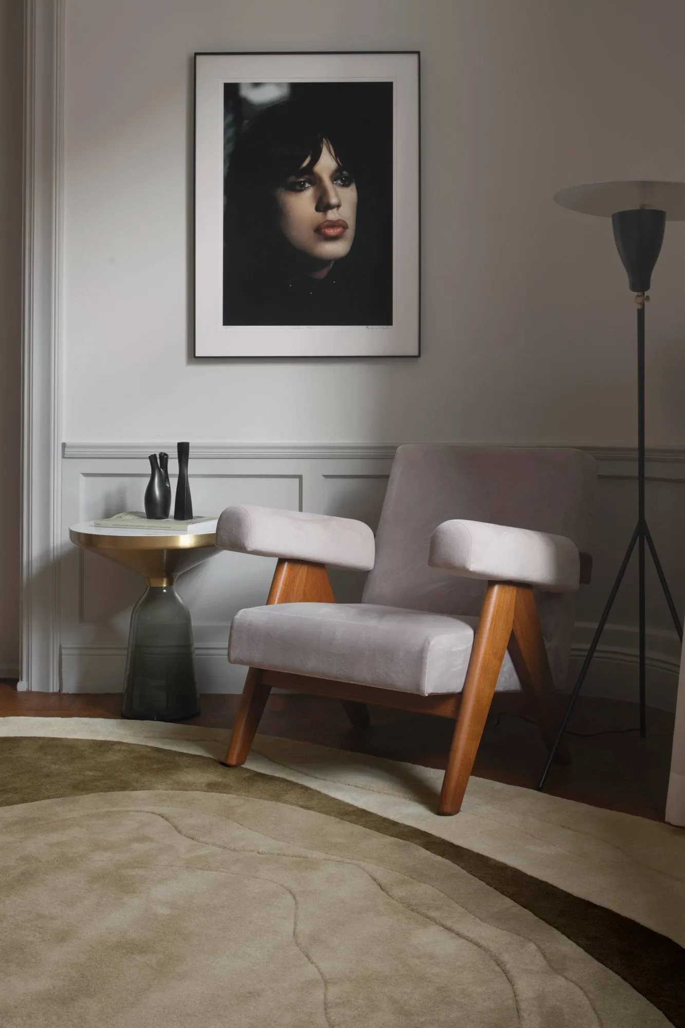 Erik Bratsberg Lozza wool rug, Olive, 230x300 cm Layered