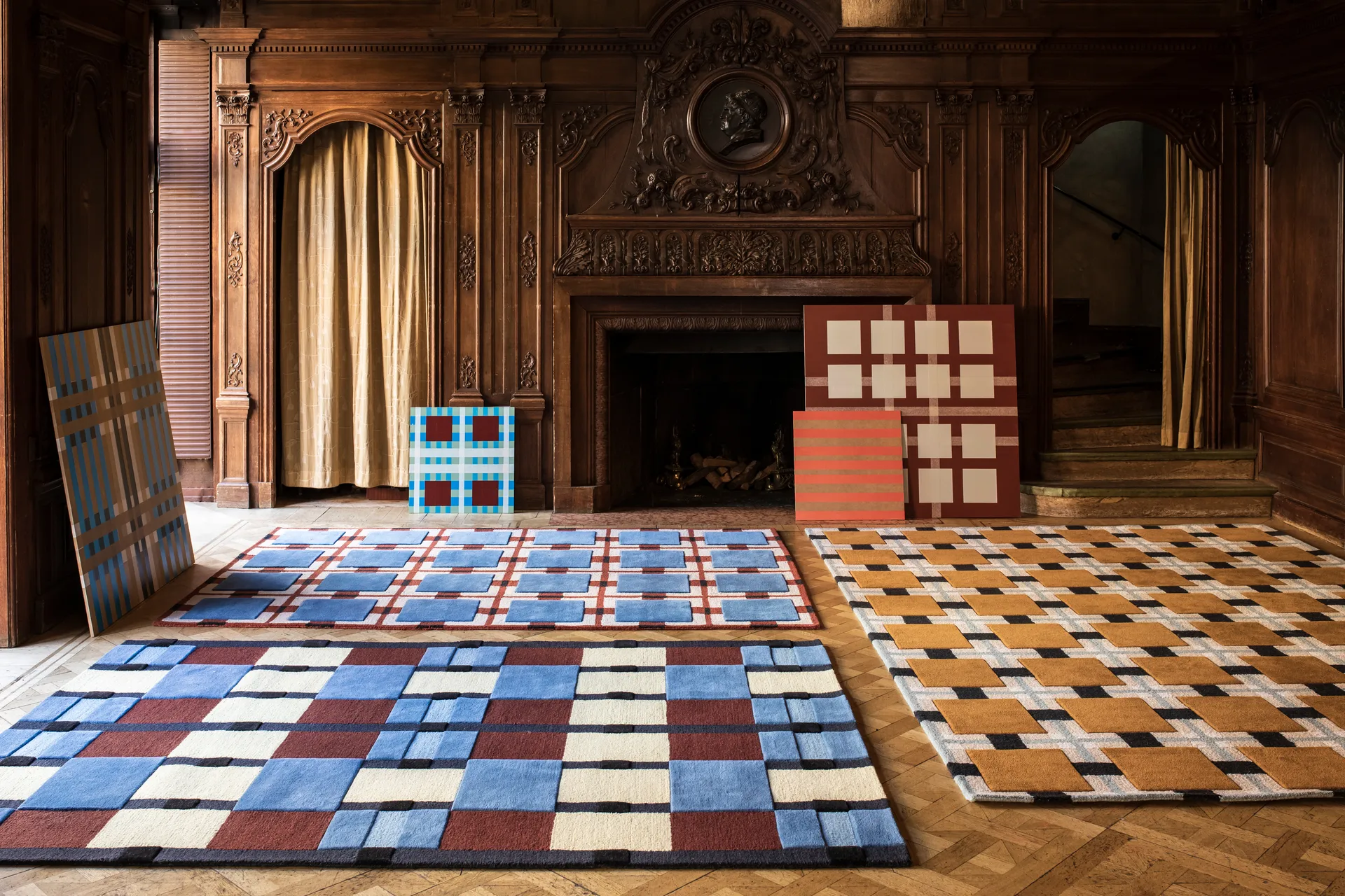 Evelina Kroon After Noon sky wool carpet, 180x270 cm Layered