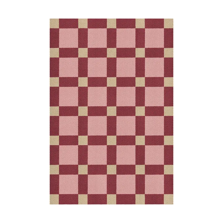 Evelina Kroon jute rug 180x270 cm - Plum punch - Layered