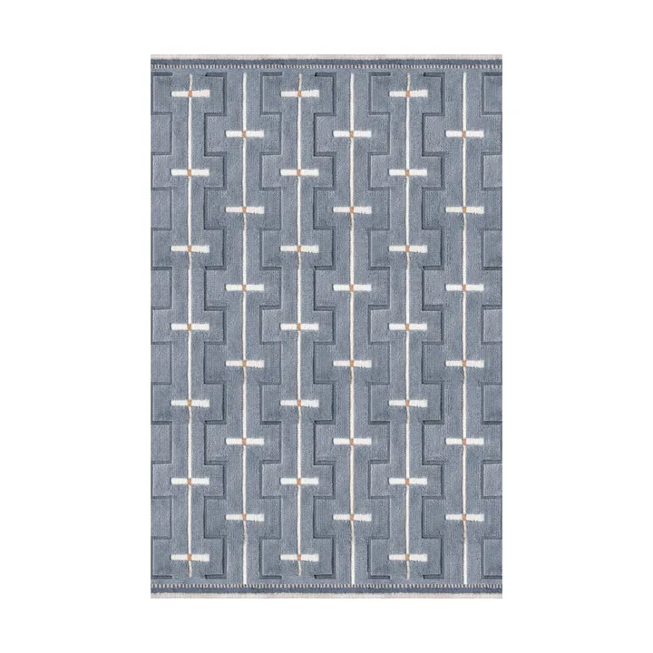 Johanna wool carpet - Blue sky. 180x270 cm - Layered