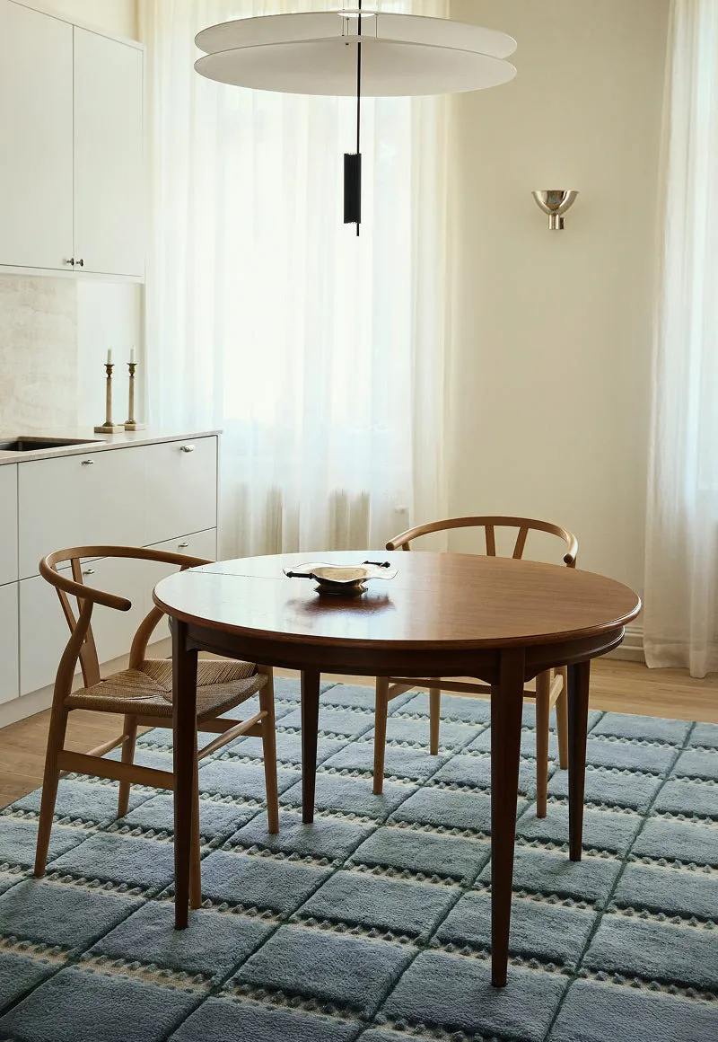 Lilly wool carpet, Blue, 180x270 cm Layered