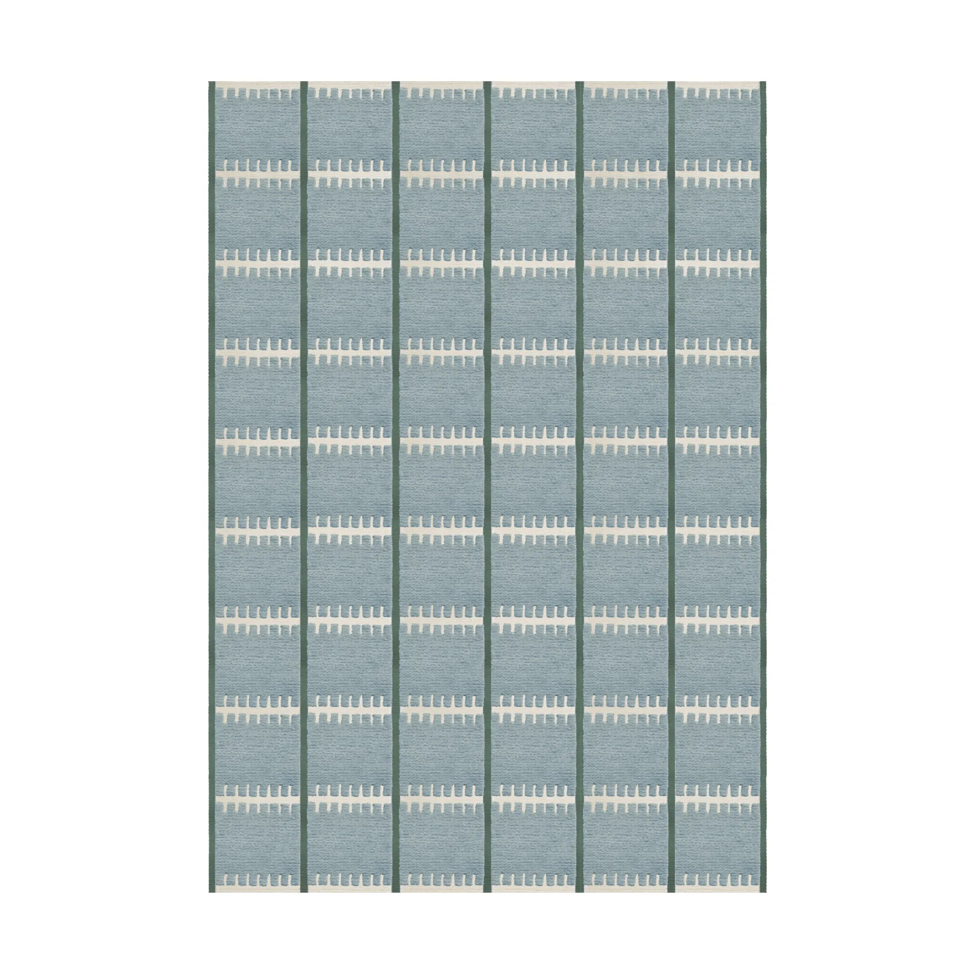 Lilly wool carpet, Blue, 200x300 cm Layered