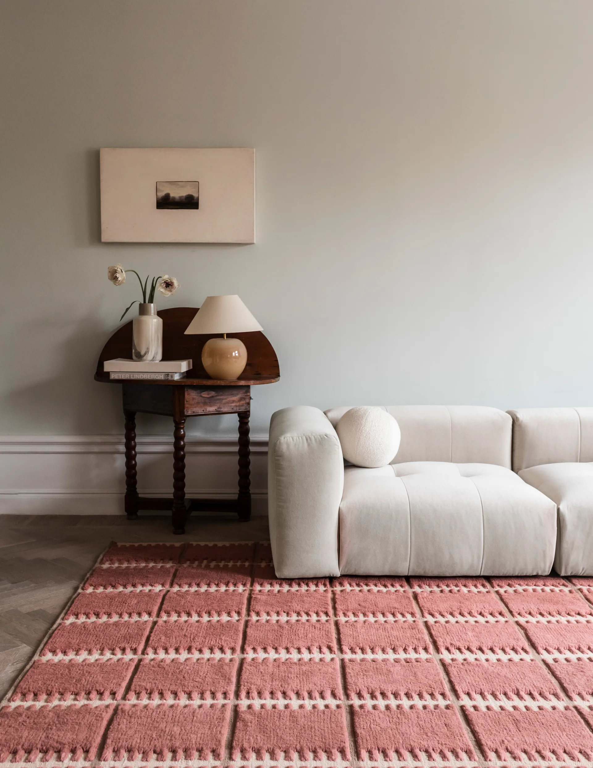 Lilly wool carpet, Claret red. 250x350 cm Layered
