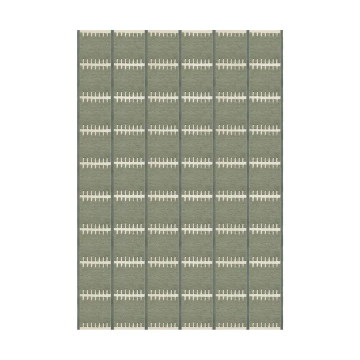 Lilly wool carpet - Green, 180x270 cm - Layered