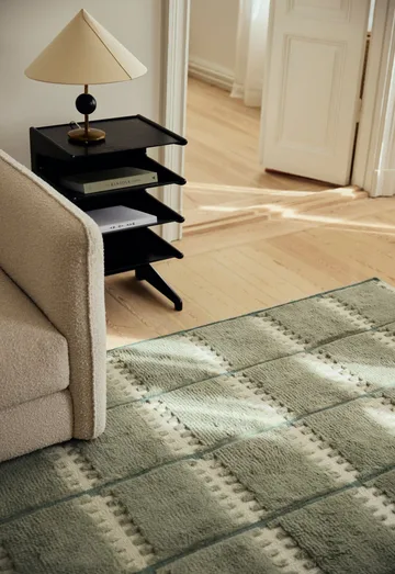 Lilly wool carpet - Green, 180x270 cm - Layered