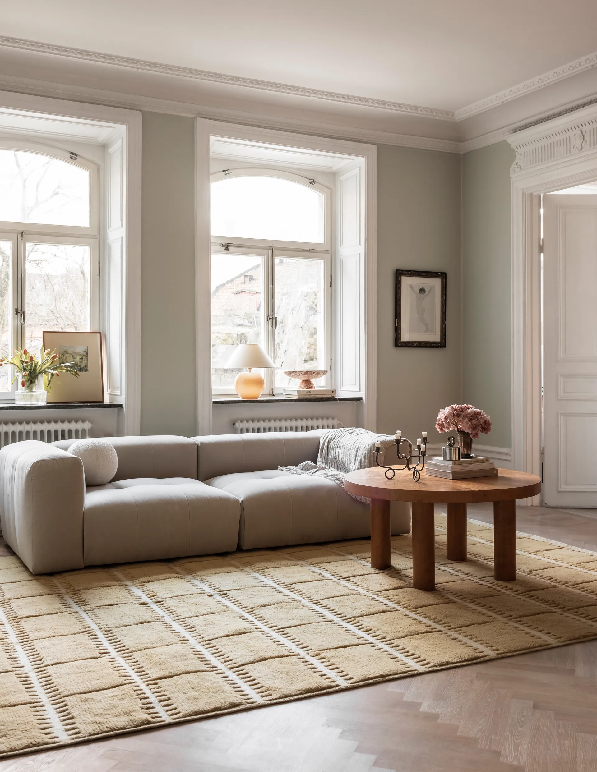 Lilly wool carpet, Mustard. 300x400 cm Layered