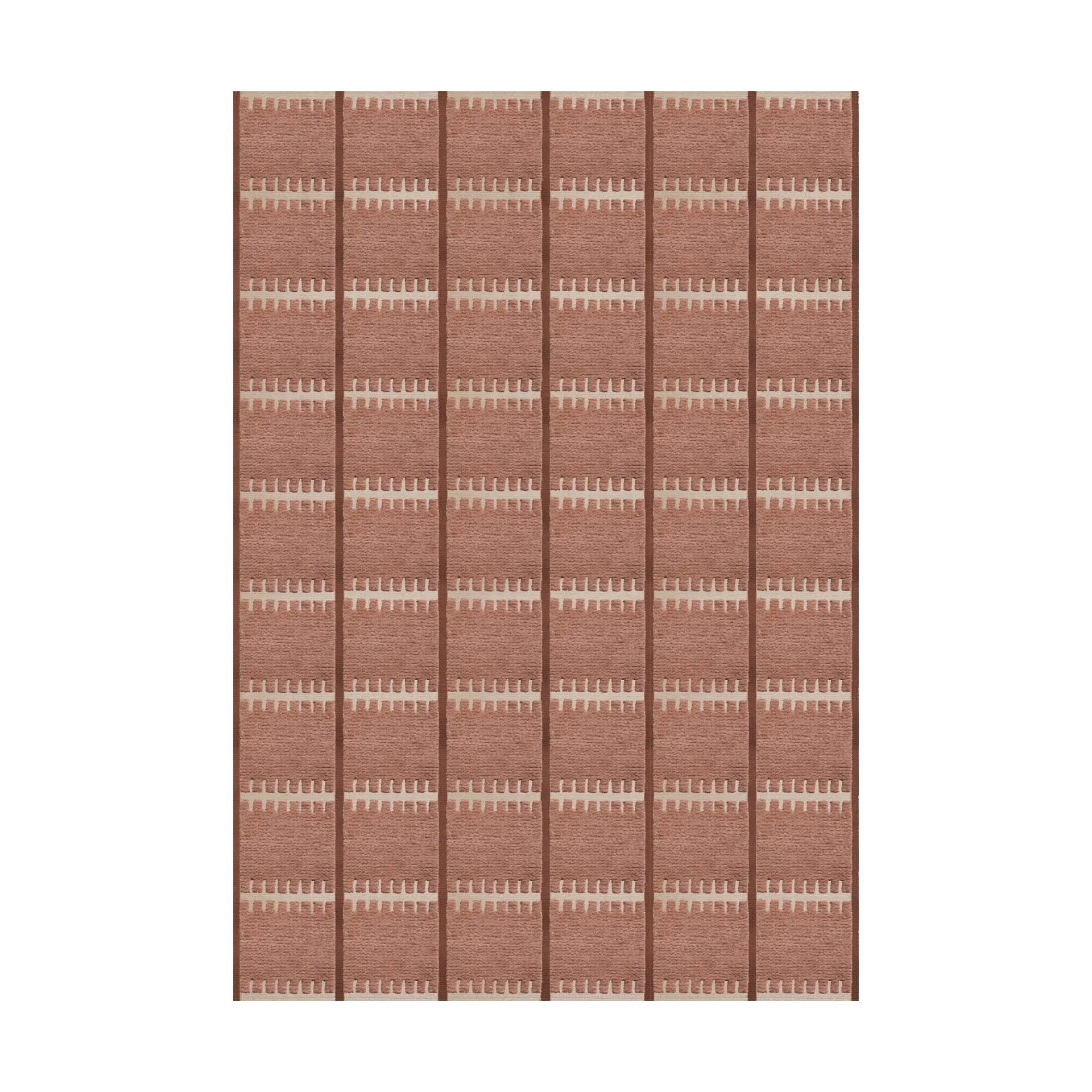 Lilly wool carpet, Rust, 200x300 cm Layered