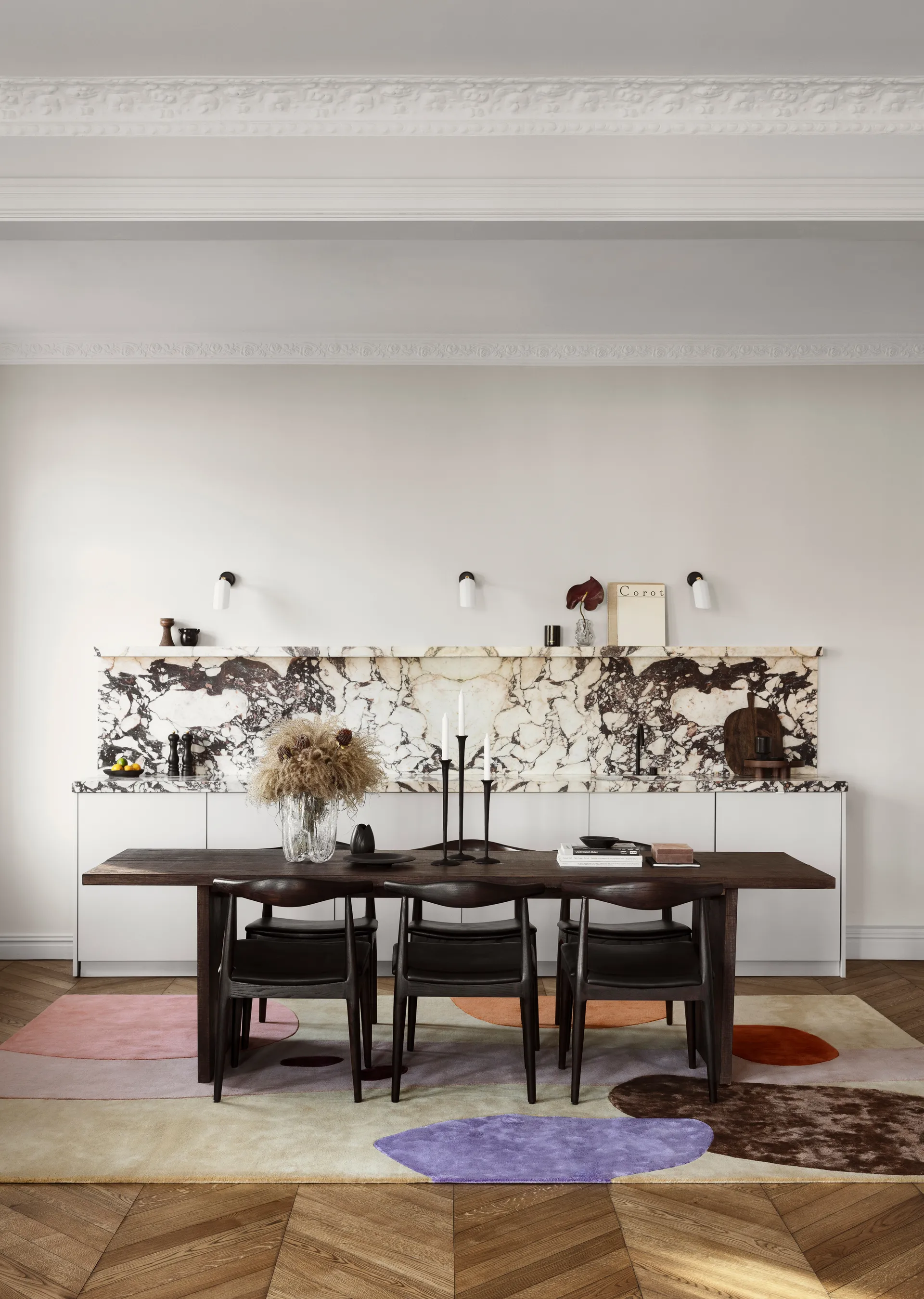 Magical Garden wool rug, 250x350 cm Layered