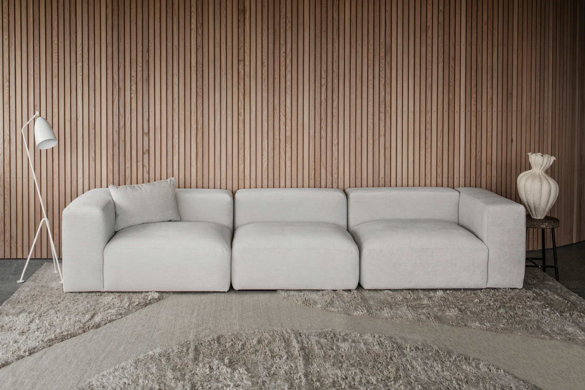 Punja plasma wool carpet 250x350 cm, Sand melange Layered