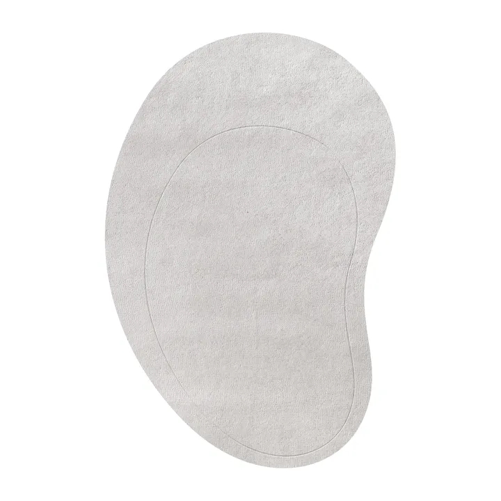 Residue wool carpet - New pearl. 180x270 cm - Layered