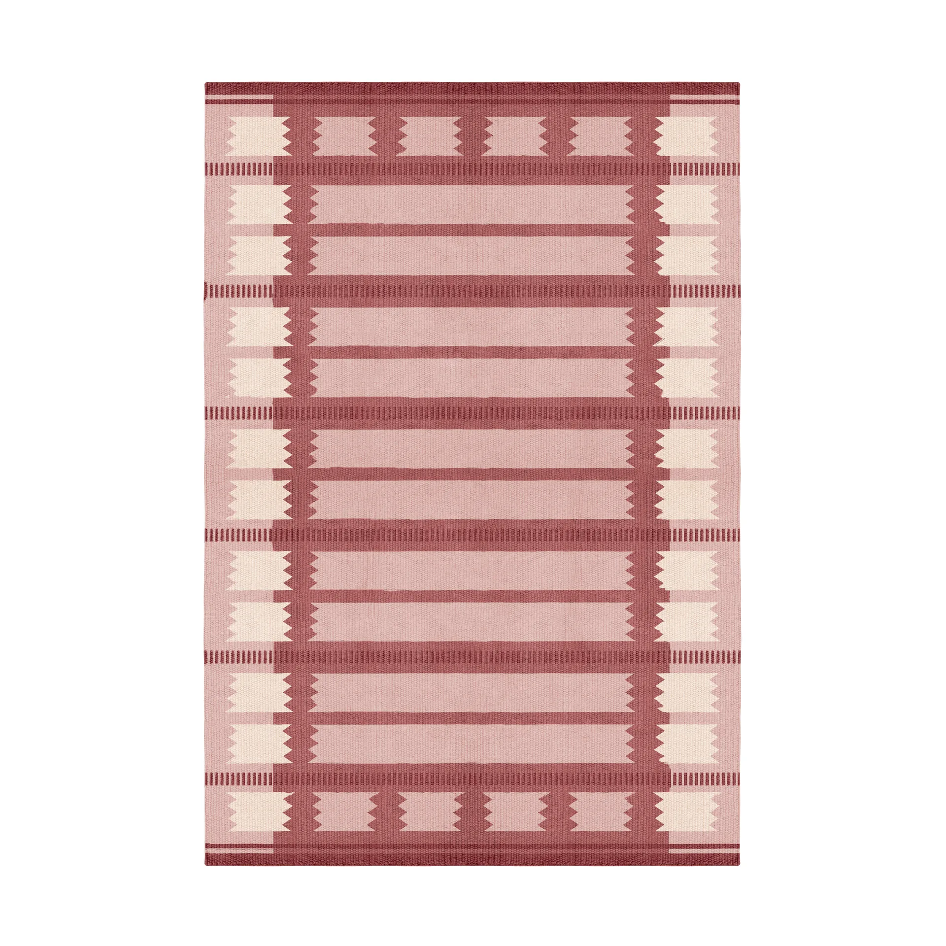 Röllakan Iris wool carpet, Rasberry, 250x350 cm Layered